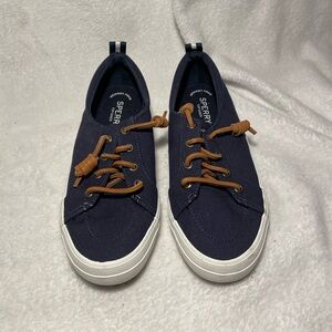 Sperry Women’s Navy and Brown Sneakers